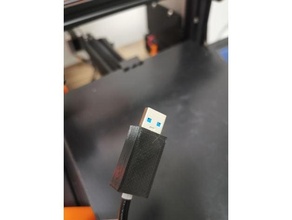 usb cover solder-able connector cable holder 3d print model - Mito3D