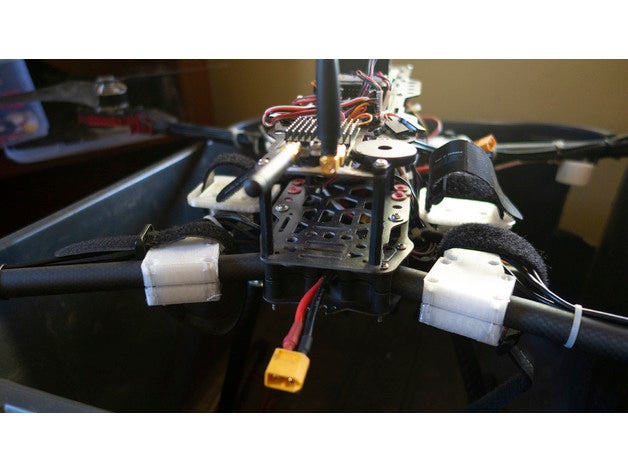 16mm carbon tube mounts cinetank mk2 drone flyingcinema tarot 3D print model - Mito3D