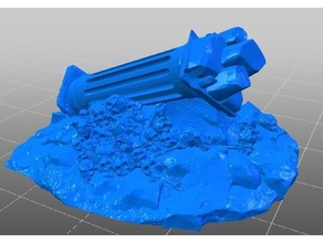 base hueso cráneo columna 40 montaña calaveras 3d print model - Mito3D