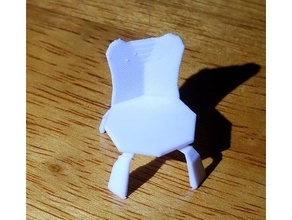 grenouille chaise modèle déchirure animal traversée 3d print model - Mito3D
