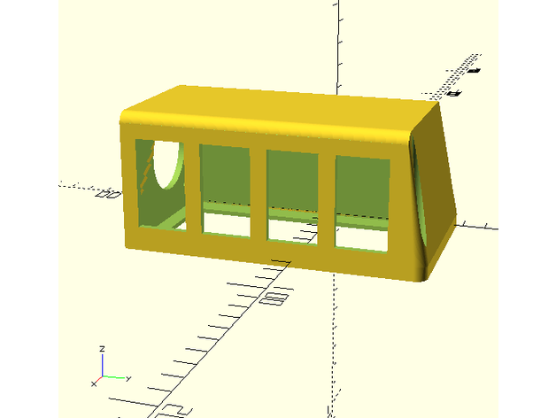 modulo capilla 4 botones tipo arb módulo calibre vaina 3 botón 3D print model - Mito3D