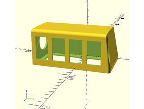 modulo capilla 4 botones tipo arb módulo calibre vaina 3 botón 3d print model - Mito3D