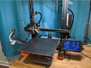 5 inch touchscreen mount ender 3 3d print model - Mito3D