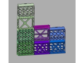 modular suporte tinta Vallejo alclad micro marca Impressão 3D impressao aerógrafo escrivaninha organizador passatempo micromarca mig pintura cor 3d print model - Mito3D