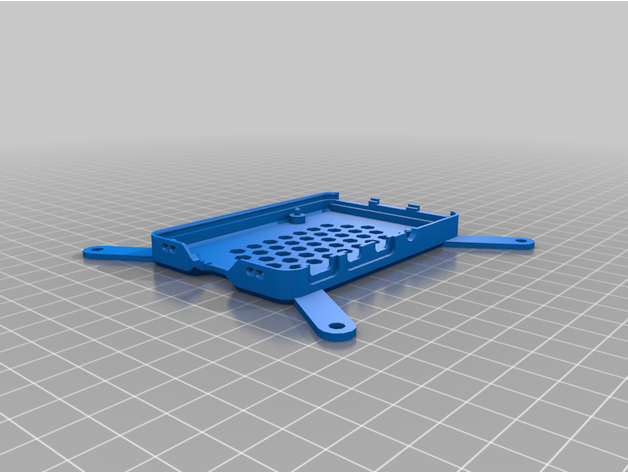 remixado rpi 4 caso bainha Vesa 100 monte parafusos framboesa pi 3D print model - Mito3D