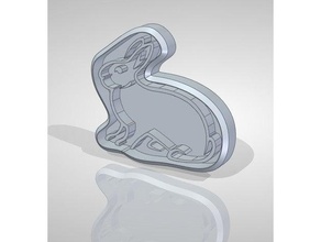 cookie bunny fast desingn 3d print model - Mito3D