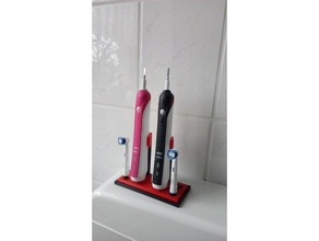 toothbrush stand oral v2 3d print model - Mito3D