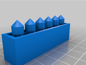 prática seta cabeças 3d print model - Mito3D