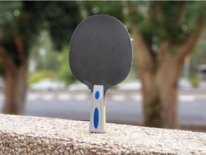 ping pong raquette table tennis chauve souris Jeu sport 3d print model - Mito3D