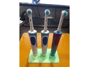 In piedi elettrico spazzolini denti bagno Accessori organizzatore spazzolino titolare supporto 3d print model - Mito3D
