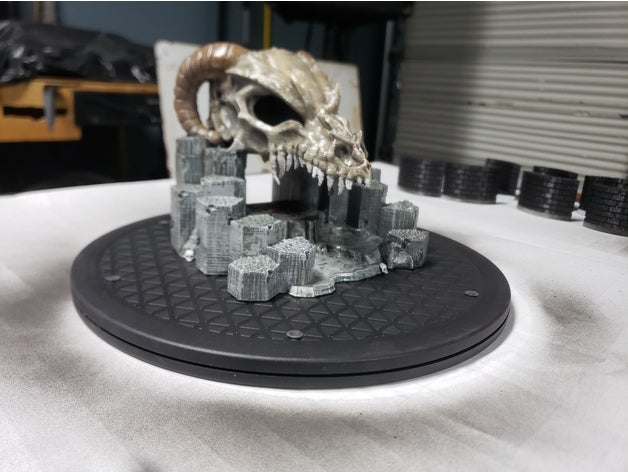 dragon skull cave entrance 3D print model - Mito3D