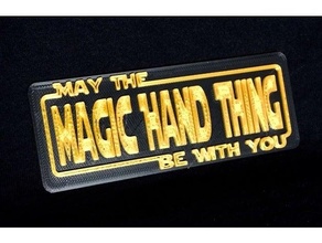 magic hand sign fridge magnet star wars 3d print model - Mito3D