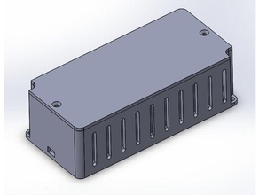 güç arz Konut 12v kaynağı Kutu elektronik Led şerit örtmek binmek 3d print model - Mito3D