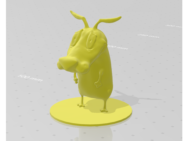 courage cowardly dog 3D print model - Mito3D
