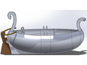 Birlinn oyuncak yelkenli model tekne tarihi İskoç 3d print model - Mito3D