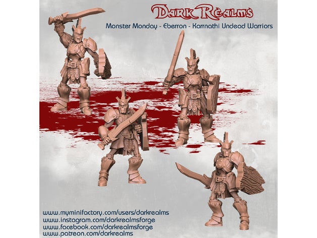 mostro Lunedi eberron karrnathi non morti guerrieri dungeon draghi 3D print model - Mito3D