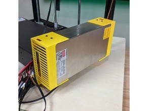 se-600 extrusion mount creality ender 5 meanwell se 600 power supply cover 3d print model - Mito3D