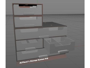 alpawor'x storage v10 desk organizer 3d print model - Mito3D