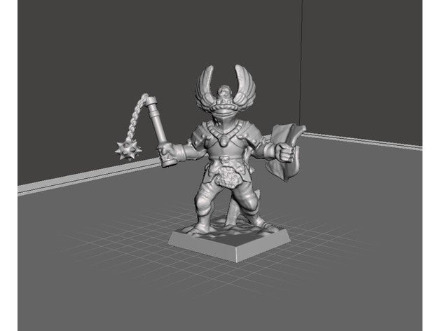 şövalye sallamak dnd Zindanlar ejderhalar minyatür Mordheim masaüstü savaş oyunları Warhammer fantezi 3D print model - Mito3D