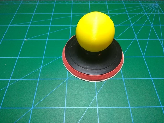 angle grinder sanding pad handle 3D print model - Mito3D
