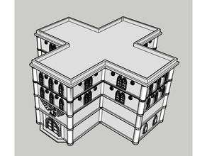 adeptus titanicus building no 24 - intact epic40k epic scale 3d print model - Mito3D