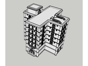 Adeptus Titanicus Gebäude 26 intakt 3d print model - Mito3D