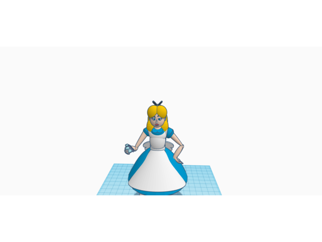 Kopieren Alice liddel Disney Wunderland 1951 3D print model - Mito3D