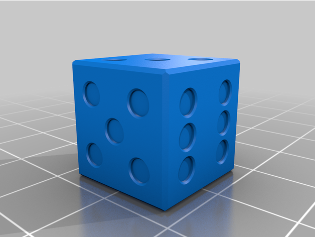 dice playing 3D print model - Mito3D