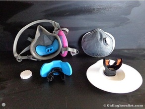 luftdicht Adapter medizinisch Masken Gesicht Atemschutzmasken 3d print model - Mito3D