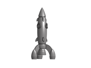 Rakete schnell Platz Prüfung Spielzeug 3d print model - Mito3D