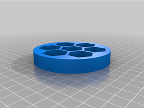 simple dice case - hexagonal slots box dd dnd gaming 3d print model - Mito3D