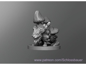 Pilz Ratte dnd Dungeons Drachen Tischplatte 3d print model - Mito3D