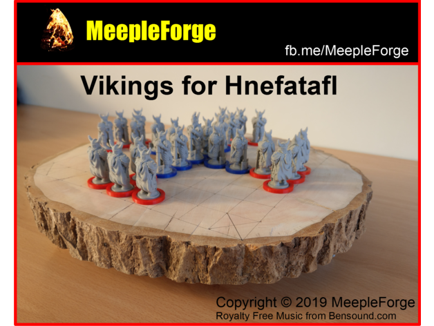 hnefatafl vikings boardgame game viking 3D print model - Mito3D