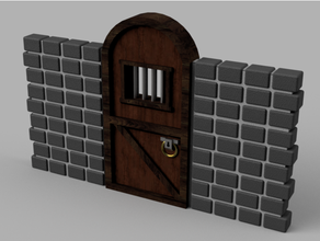 dungeon cell door 3d print model - Mito3D