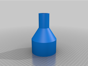 customized parametric dust collector adapter 3d print model - Mito3D