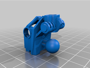 bionicle metru head lego 3d print model - Mito3D