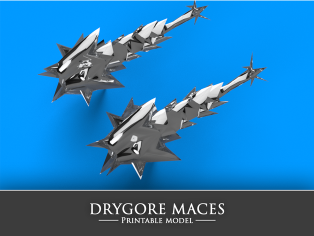 runescape drygore maces t90 fantasy rs3 3 3D print model - Mito3D