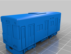 train 3d print model - Mito3D