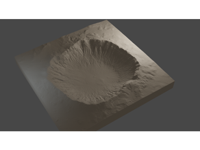 Meteor Krater Barringer äußerst res Lidar 3d print model - Mito3D