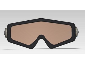 montado protetor óculos 3d print model - Mito3D