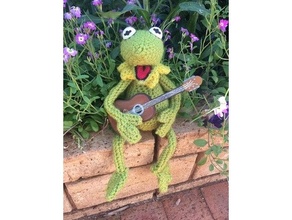 Augen Gitarre Plüsch Kermit 3d print model - Mito3D
