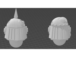 nergle cabeças 3d print model - Mito3D