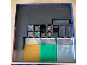 super motherload - insert organizer fits base game ffg sleeves boardgame inserts sleeved 3d print model - Mito3D