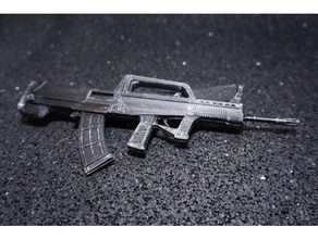 qbz 95 typ Cinese assalto fucile scala 1 4 pistola 3d print model - Mito3D