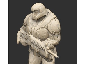 ónix Guardia v1 élite engranajes guerra 3 soldado 3d print model - Mito3D