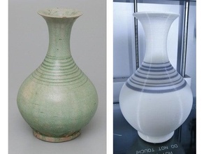 tailandese sawankhalok bottiglia 14th secolo replica Tailandia vaso 3d print model - Mito3D