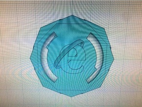 Beyblade platzen ikonisch Internet Forscher 6 Symbol 3d print model - Mito3D