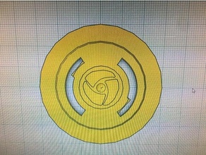 Beyblade platzen ikonisch Google Chrom gc6 Symbol 3d print model - Mito3D