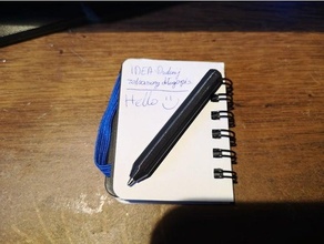 mini 6cm bolígrafo pequeña cuaderno 3d print model - Mito3D