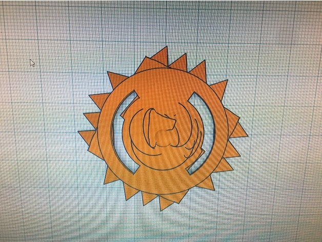 Beyblade platzen ikonisch Mozilla Feuerfuchs mf6 Symbol 3D print model - Mito3D